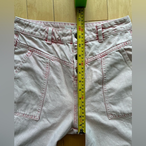 Pink ba&sh High Waisted Jeans in Size 4 - Picture 6 of 8